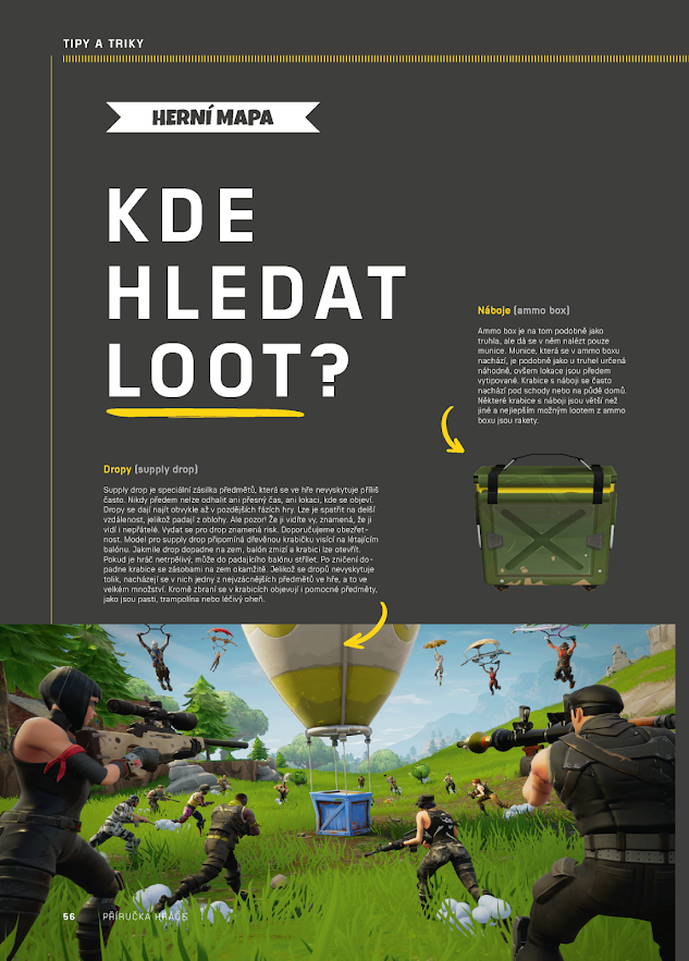 Úkázková stránka - kde hledat loot