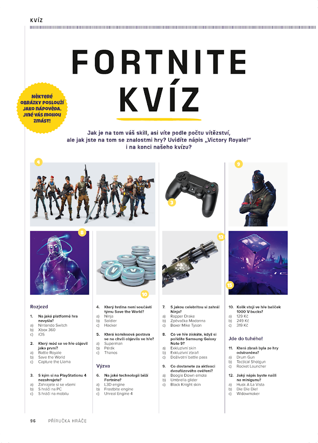 Úkázková stránka - fortnite kvíz
