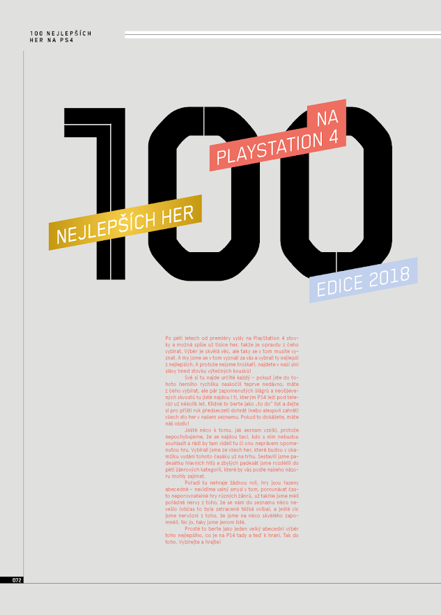 Úkázková stránka - 100 nejlepších her