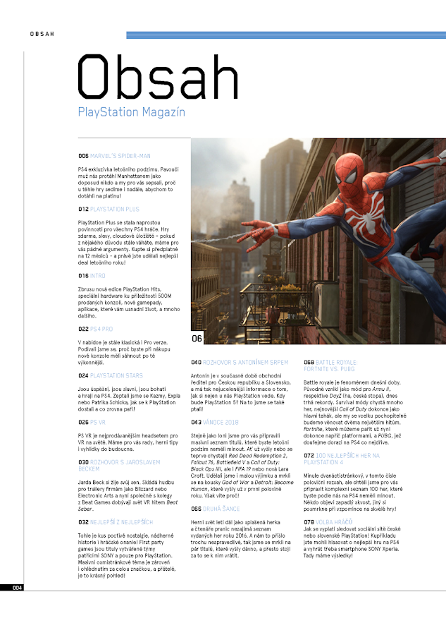 Úkázková stránka - obsah 1