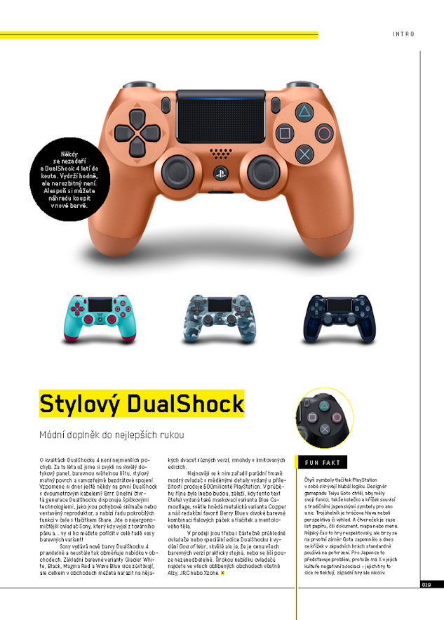 Úkázková stránka - Stylový DualShock