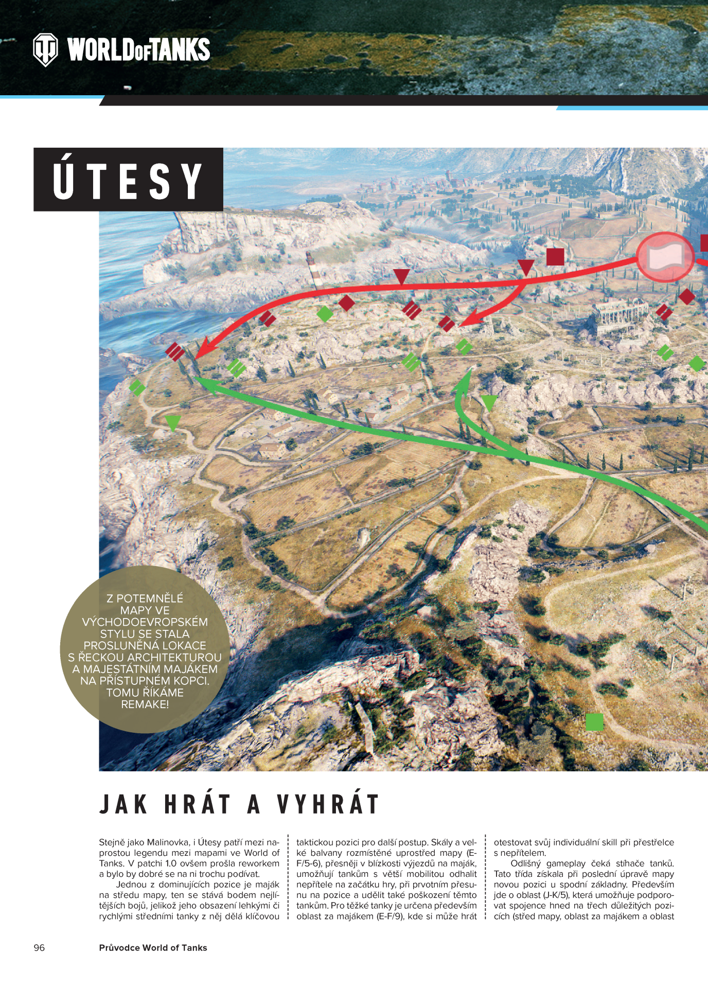 Úkázková stránka - útesy