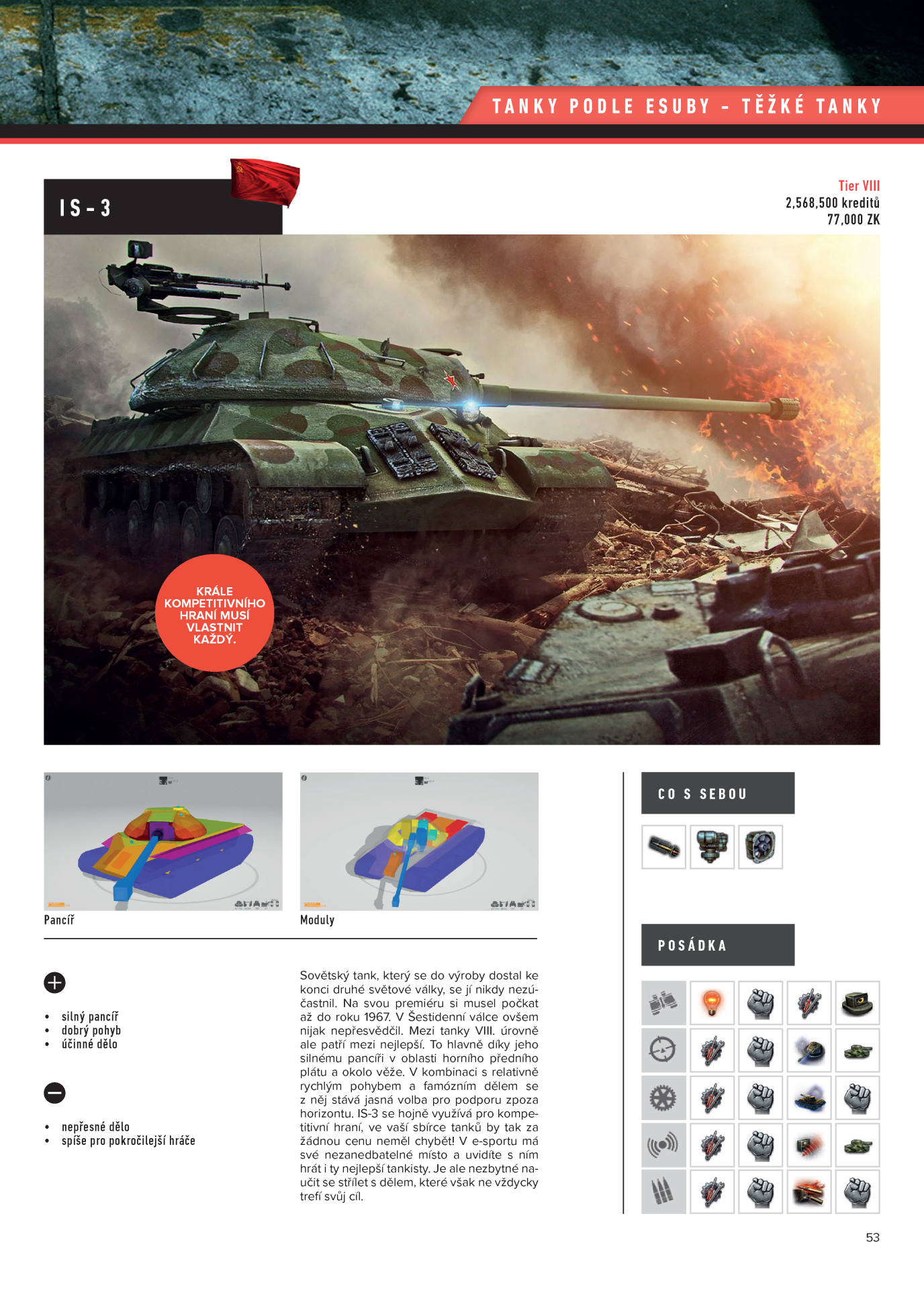 Úkázková stránka - tanky podle esuby - těžké tanky