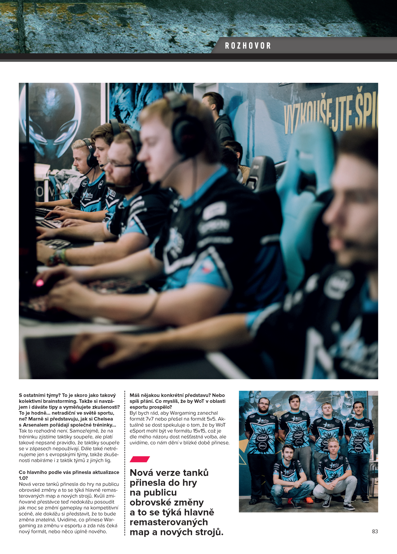 Úkázková stránka - rozhovor